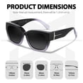 thumbnail image 4 of Gafas de Sol Sobre Lentes Myiaur para Mujer, Sobredimensionadas y a la Moda, 4 of 8
