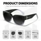 thumbnail image 4 of Gafas de Sol Sobre Lentes Myiaur para Mujer, Sobredimensionadas y a la Moda, 4 of 8