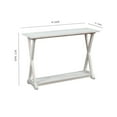 thumbnail image 5 of eHemco X-Farmhouse Console Table Side Table with Storage Shelf, White Wash, 5 of 5