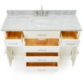 thumbnail image 6 of Ariel H055SCW2OVOWHT Bristol 55" Free Standing Single Oval Basin Vanity Set - White, 6 of 7