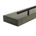 thumbnail image 2 of Melannco 24-inch Distressed Grey Wood with Metal Railing Shelf, 2 of 8