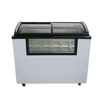 12 Pan Ice Cream Showcase Gelato Freezer Cabinet 170L