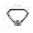 thumbnail image 6 of ifundom 4Pcs Heavy Duty Stainless Steel Triangle Shaped Eye Nut for Industrial Use, 6 of 8