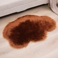 thumbnail image 4 of TIELUTT Imitation Wool Carpet Living Room Shag Carpet Oval Bedroom Machine Washable Floor Mat Throw Rugs for Living Room Popcorn Blanket Area Rug Living Room Decorative Blankets Big Soft Blanket, 4 of 4