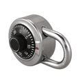 thumbnail image 4 of 3X Cadenas Codé Maître 50mm avec Cadran Fixe Rond Combinaison Cadenas, 4 of 6