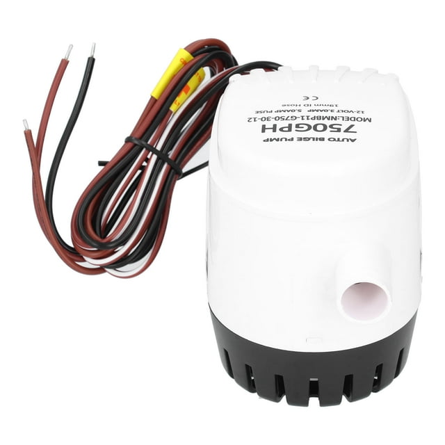Bomba De Sentina Sumergible, Bomba De Agua De Sentina Compacta, Protección Contra La Corrosión, 12 V, 750 Gph Con Interruptor De Flotador Integrado Para Marina Para Barco ANGGREK No
