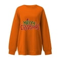 thumbnail image 4 of Top de suéter con estampado navideño de manga larga con cuello redondo para mujer primavera otoño Pompotops  FGAJ10703, 4 of 5