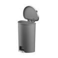 thumbnail image 3 of Better Homes & Gardens Large Kitchen Trash Can, 14.5 Gallon Plastic Semi Round Step Garbage Bin with Trash Bag, 3 of 4