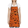 thumbnail image 3 of Yiaed Happy Halloween 6 Print Kitchen Apron with Hand Wipe Pockets,Big Pocket,Aprons for Women with Pockets, Waterproof for Cooking Baking, 3 of 7