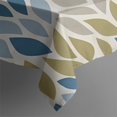 thumbnail image 2 of Blue Leaf and Vine Pattern Rectangle Tablecloth 60"x120",Waterproof Polyester Rectangle Table Cloth, Wipeable Spillproof Polyester Tablecloth for Dining, Camping, Indoor and Outdoor, 2 of 6