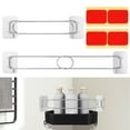 thumbnail image 1 of UPOUART 2 Pcs Tringle d'Angle de Douche Réglable pour VR en Acier Inoxydable pour Rangement de Salle de Bain, 1 of 8