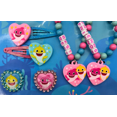 thumbnail image 3 of HER Baby Shark Girls BFF 6 Piece Toy Jewelry Box Set with 2 Rings, 2 Bead Bracelets and Snap Hair Clips, 3 of 4