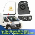 thumbnail image 2 of Driving or Passenger Side Mirror for Fiat Ducato 21-23 Ram ProMaster 14-23 Heated Mirror Glass Side Door Rearview Wing Mirror 1pc Right- Small, 2 of 6