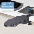 thumbnail image 3 of Computer Armrest Pad Desk Table Support Mouse Armwrist Rest Desktop Hand Protective Attachable Board Mousepad B,2 x bracket 2 x screw,Black, 3 of 5