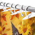 thumbnail image 6 of Shower Curtain 36"W x 78"L Fall Gnome Sunflowers Pumpkins Fabric Shower Curtains Set with Hooks Water Repellent Bathroom Curtains Machine Washable Bathroom Accessories, 6 of 6