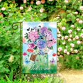 thumbnail image 5 of Welcome Spring Mason Jar Double Sided Garden Flag Floral Butterfly 12.5 x 18 Inch, 5 of 6