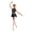 Black, variant on Girls Glitter Latin Dance Dress Rhinestone Feather Salsa Ballroom Dance Leotard Sparkly Jazz Skating Suit Black 12