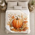 thumbnail image 5 of Rustic Harvest Pumpkin Still Life Autumn Farmhouse Living, Cozy Friendship Quote Scene, Warm Flannel Blanket for Ranch House and Living Room, Art Lovers Thanksgiving Gift, Festive Home Decor, 5 of 9