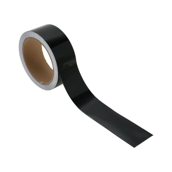 Unique Bargains Pinstripe Tape 40mmx10m Car Stripes Pinstripe Decals for Car Motorcycle and Boat Racing Stripes DIY Stickers Glossy Black 1 Pcs