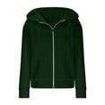 thumbnail image 4 of Womens Zip Up Hoodies Sevevn Women's Zip Up Cardigan Sweater Cable Hoodies Long Sleeve Jacket Outfits Crewneck Casual Coat, 4 of 4