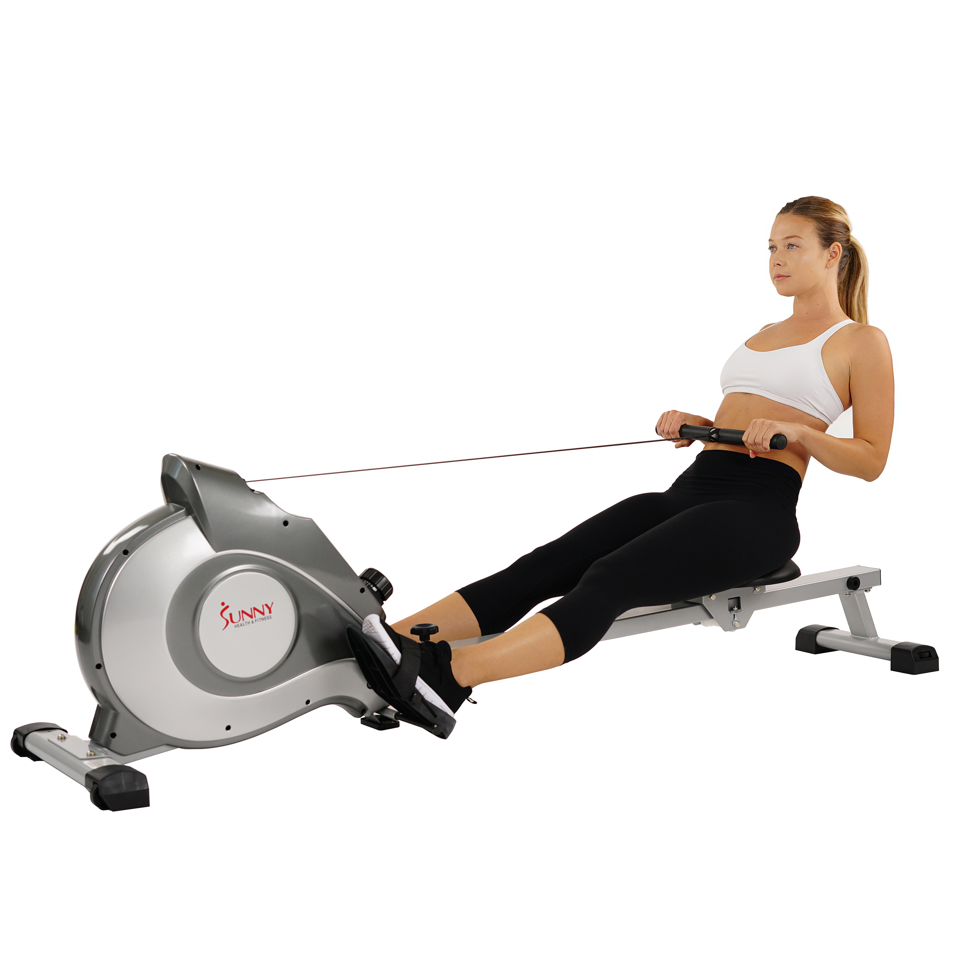 Sunny Health & Fitness Smart Magnetic Rowing Machine with Extended Slide Rail with Optional Exclusive SunnyFit® App Enhanced Bluetooth Connectivity SF-RW5515 - image 9 of 11