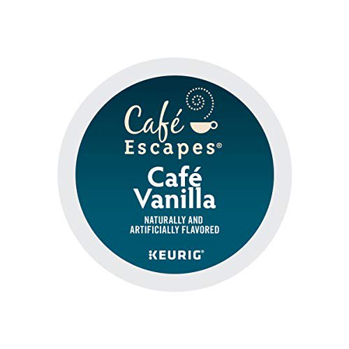 Cafe Escapes, Cafe Vanilla Coffee Beverage, SingleServe Keurig KCup