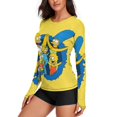 thumbnail image 2 of Simpsons Women's Sunscreen Shirt Long Sleeve Workout Tops Crewneck Soft Comfy Tees Casual T-Shirt S, 2 of 7