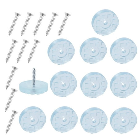 12pcs Round Rubber Feet With Screws Non Slip Chair Leg Pad Floor Protector 25mm Walmart Canada