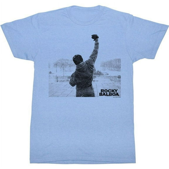 Rocky Balboa Victory Light Blue Heather T-Shirt