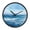 Ocean Waves, variant on Indoor 12' Voice-Activated Luminous Decoration Wall Clock With LED Night Light Hand Drawn Doodle Pattern