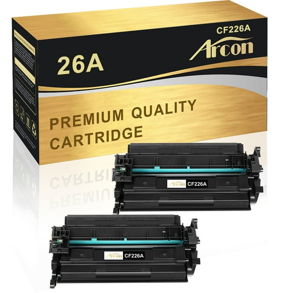 Arcon 2-Pack Compatible Toner for HP 26A CF226A 26X CF226X works with LaserJet Pro M402dn M402n M402d M402dw MFP M426dw M426fdw M426fdn Printers (Black)