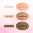 thumbnail image 4 of CNKOO 9pcs 3D Silicone Lips Reusable Silicone Practice Lips with Teeth Soft Silicone Fake Skin Lips for Tattoo Artists and Beginners Permanent Makeup Tattoo Practice, 4 of 11