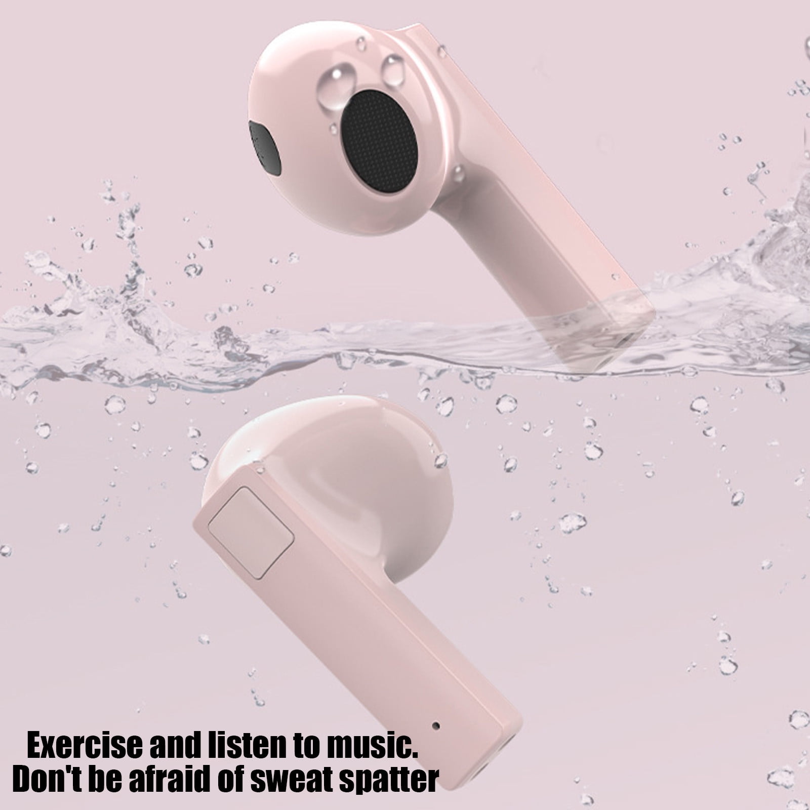 Studio Buds - True Wireless Noise Cancelling Earbuds - Compatible with IOS & Android, Built-in Microphone, IPX4 Rating, Sweat Resistant Earphones, Class 1 Bluetooth Headphones - Pink