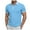 A-Light Blue, variant on Caqnni Men Short Sleeve Mens Polo Shirts Golf T Shirt Casual Workout Casual Summer Stretchy Polo Shirts Business Work Tops(A-Black,M)