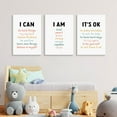 thumbnail image 4 of Kids Affirmation Wall Art Positive Canvas Wall Decor Inspirational Quotes Wall Art Motivational Words Pictures Daily Affirmations Poster Nursery Prints for Playroom Children Room 12x16x3 Inch Framed, 4 of 5