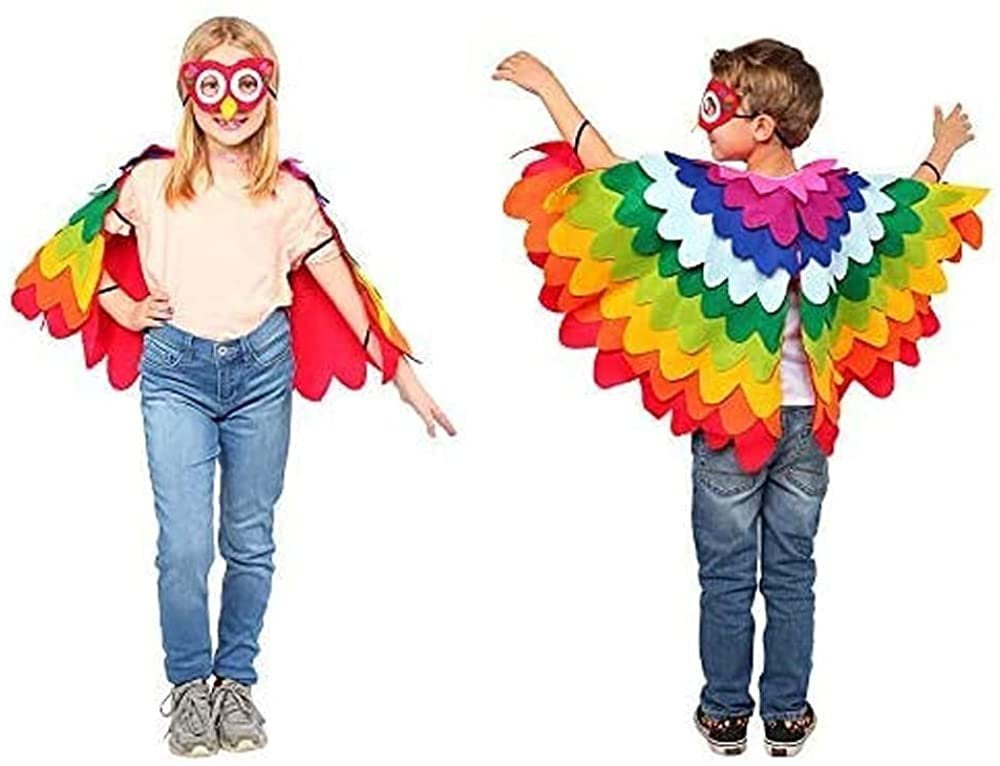 Dress Up America Parrot Costume Cute, Fun, Flying Parrot Costume for Kids Toddler 4/Small 46