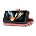 thumbnail image 3 of Crossbody Wallet Case for Samsung Galaxy Z Fold 6 with RFID Blocking Card Slot Holder, Magnetic Flip Folio Purse Case, PU Leather Zipper Handbag with Detachable Lanyard Strap Phone Case,Pink, 3 of 11