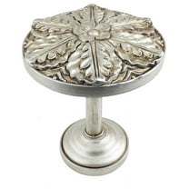 Urbanest Medallion Curtain Holdback – Elegant Drapery Tieback, Farmhouse Drapery Hardware for Stylish Window Treatments, 1 Piece, Antique Silver/Pewter