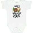thumbnail image 3 of Inktastic I Love Hanging out with My Mommy with Sloth Boys or Girls Baby Bodysuit, 3 of 5