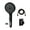 Black suit, variant on MOMOJIA Handheld Shower Head 3 Sprays Models Wide Coverage Filtering Easy Installation