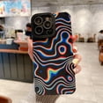thumbnail image 1 of Funda de teléfono de línea de ilusión de moda para iPhone 11, 12, 13, 14 Pro, Max, 14plus, X, XR, XS, Max, 7, 8 Plus, funda trasera suave a prueba de golpes, carcasa de TPU Fivean unisex, 1 of 2