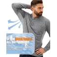 thumbnail image 7 of FR Henley Shirt with Mesh Vents 5.5oz Lightweight Flame Resistant Shirt 100% Cotton Breathable Welding Shirt Gray L, 7 of 7