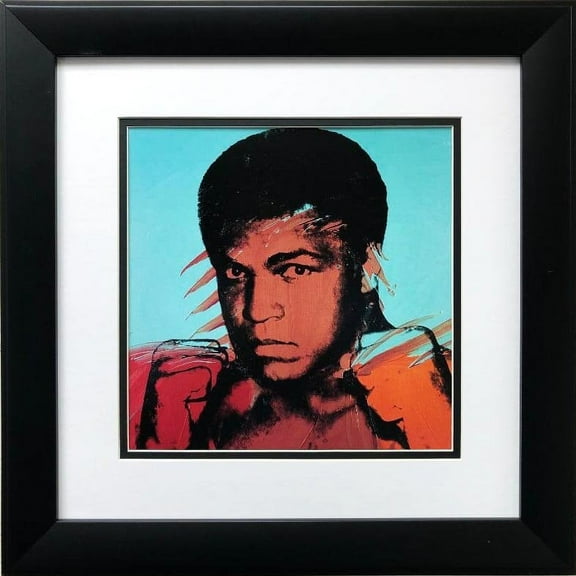 Andy Warhol "Muhammad Ali" FRAMED Iconic Pop Art Generic