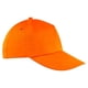 thumbnail image 2 of Paquete 300 piezas de Gorra de algodón cinco gajos y broche velcro naranja Unitalla, 2 of 3