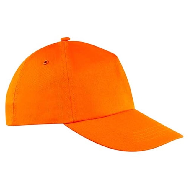 Gorra de algodón cinco gajos y broche velcro - Beziers rojo Unitalla