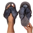 thumbnail image 7 of Cozy Slippers Ofreoo Women's Versatile Double-Size Flops Fleece Lining Warm Comfortable Slippers, 7 of 7