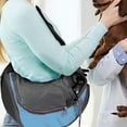 thumbnail image 3 of Écharpe de Transport pour Animaux, Petit Sac de Transport pour Chien Chat Sûr Réversible Confortable Lavable en Machine Pochette Réglable Épaule Unique, 3 of 5