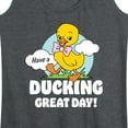 thumbnail image 3 of Instant Message - Ducking Great Day  - Women's Racerback Tank Top, 3 of 6