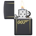 thumbnail image 3 of Zippo James Bond 007 Laser Engraved Logo Black Matte Pocket Lighter, 3 of 6