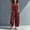 U5-Wine, variant on Textilo Sleeveless Jumpsuit for Women Wide Leg Button Down V Neck Romper Cotton Linen Stand Collared Long Overall with Pockets Summer Vacation Work Party Baggy Loose Clothing,Sky Blue L
